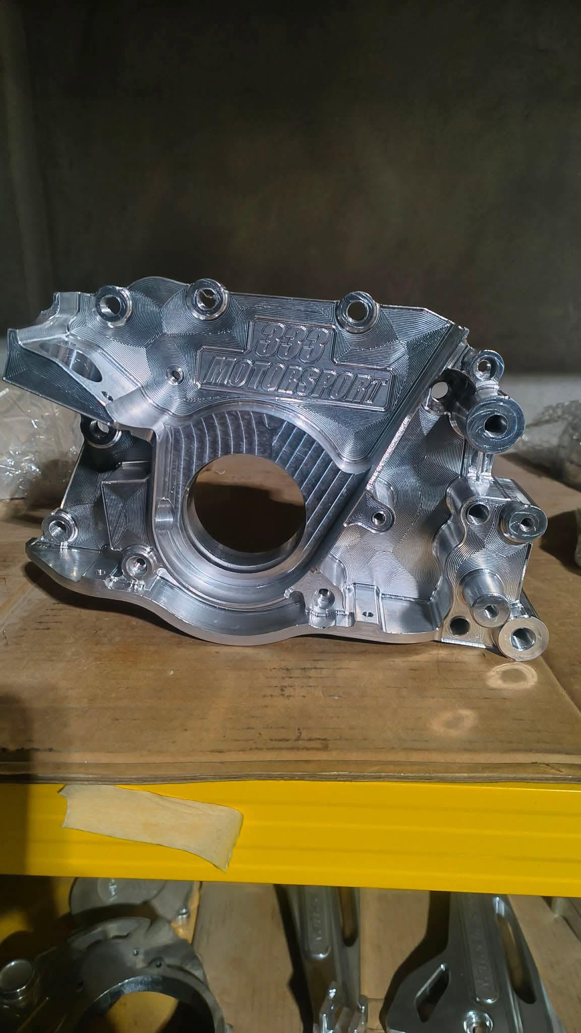 Finished 333 Motorsport billet engine cover