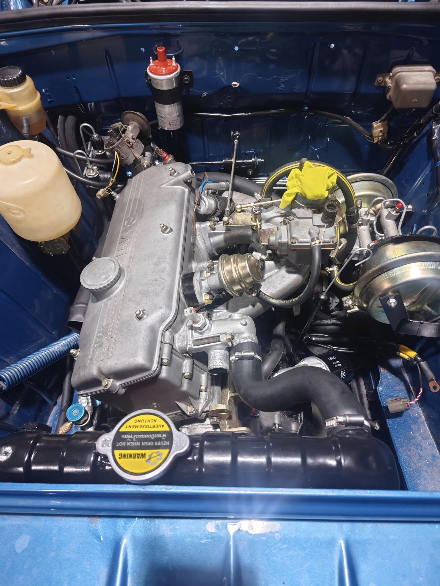 Classic car engine bay rebuilt by 333 Motorsport