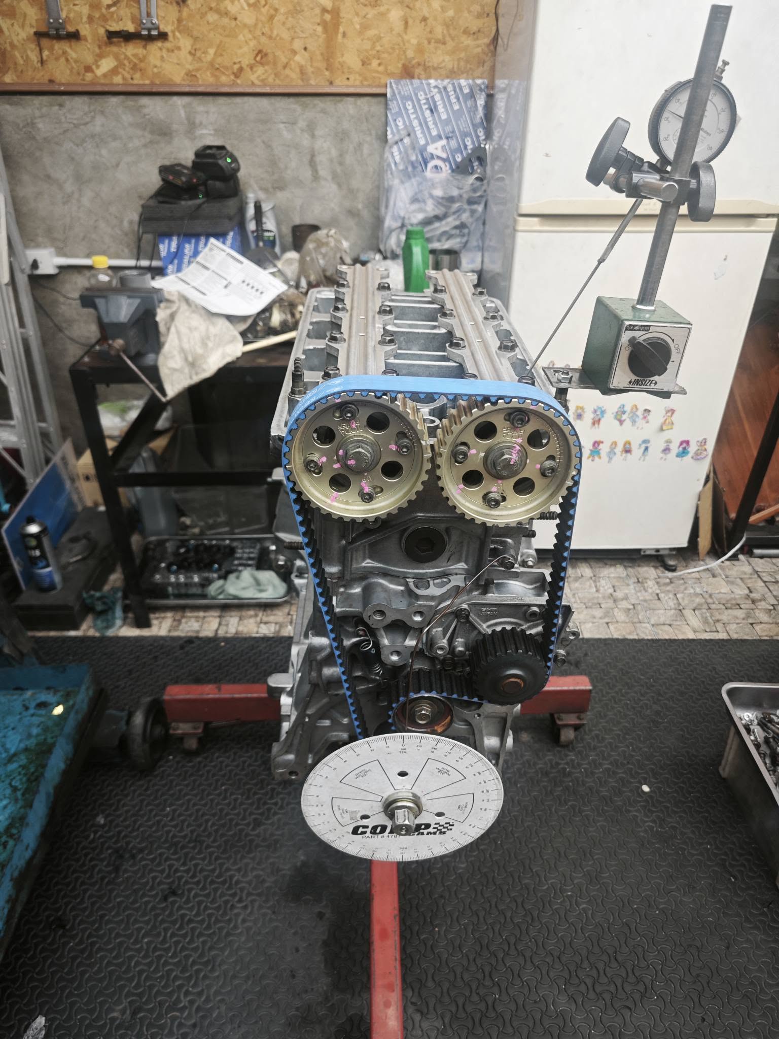 Assembled engine with timing set, ready to fit